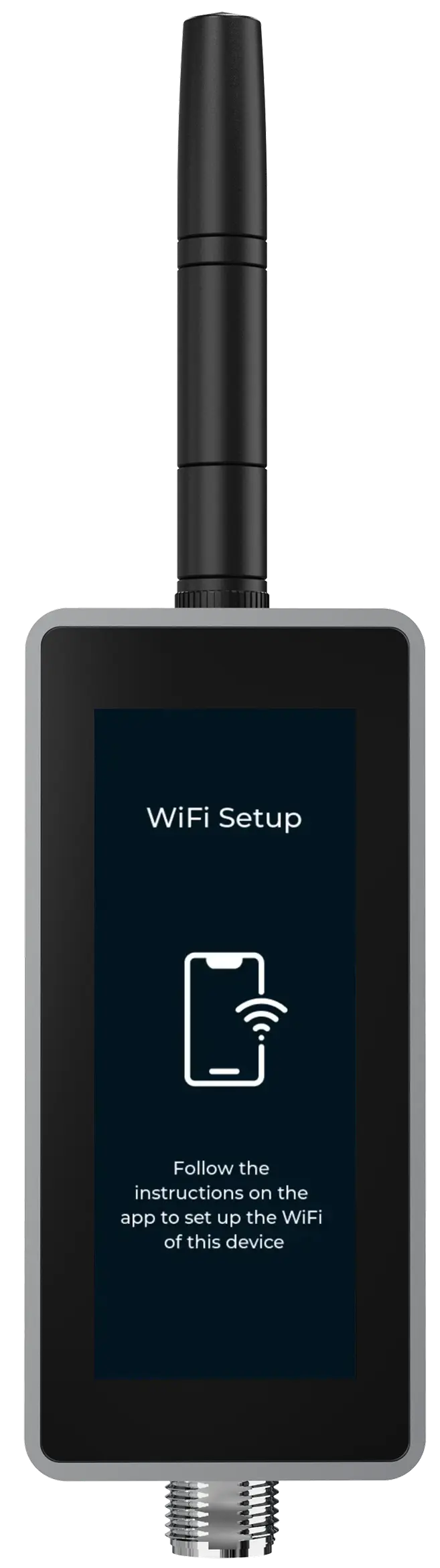 The BeamTracker touchscreen showing its WiFi Setup screen