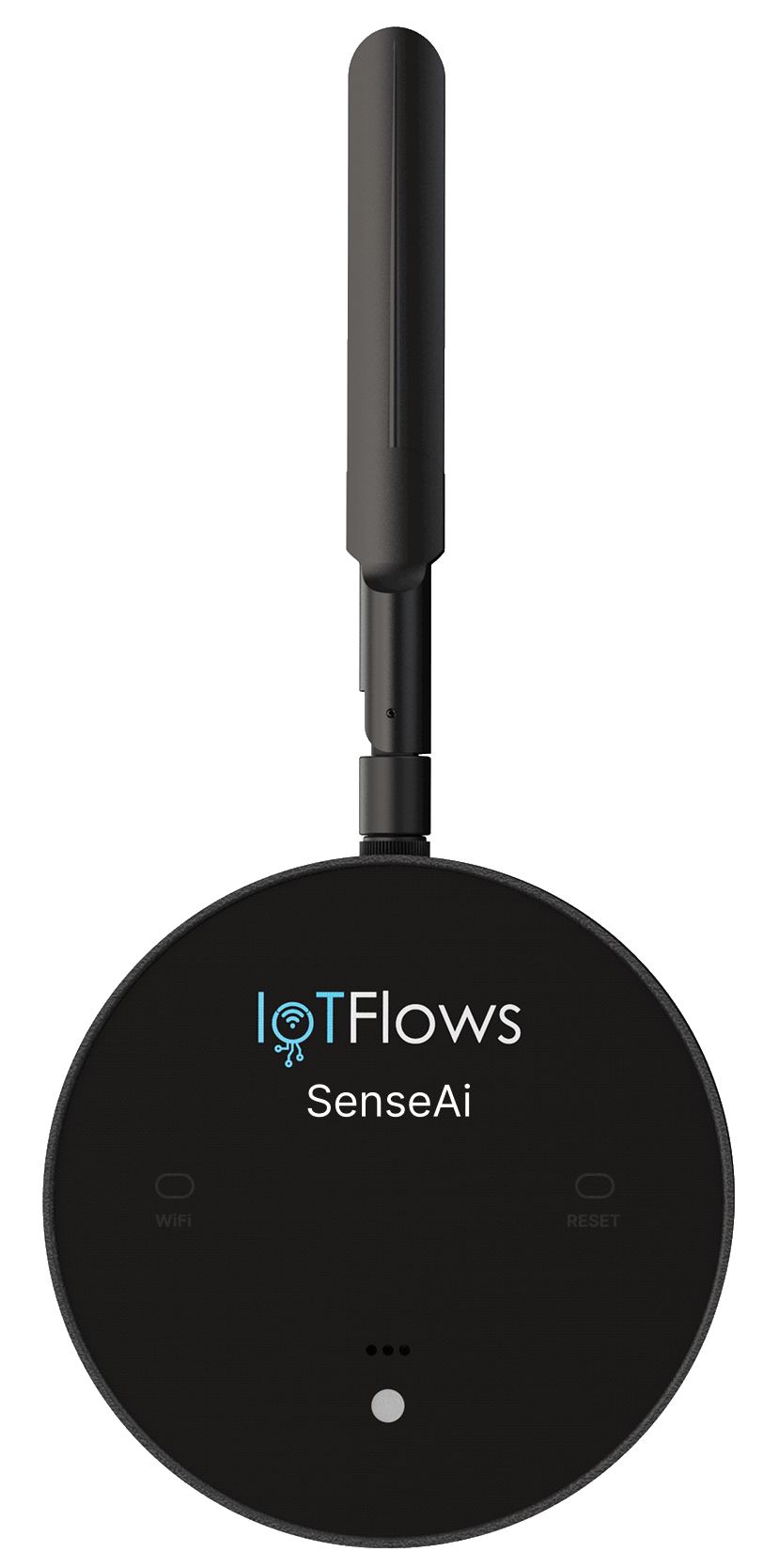 A SenseAi with its LED blinking blue in Wi-Fi setup mode